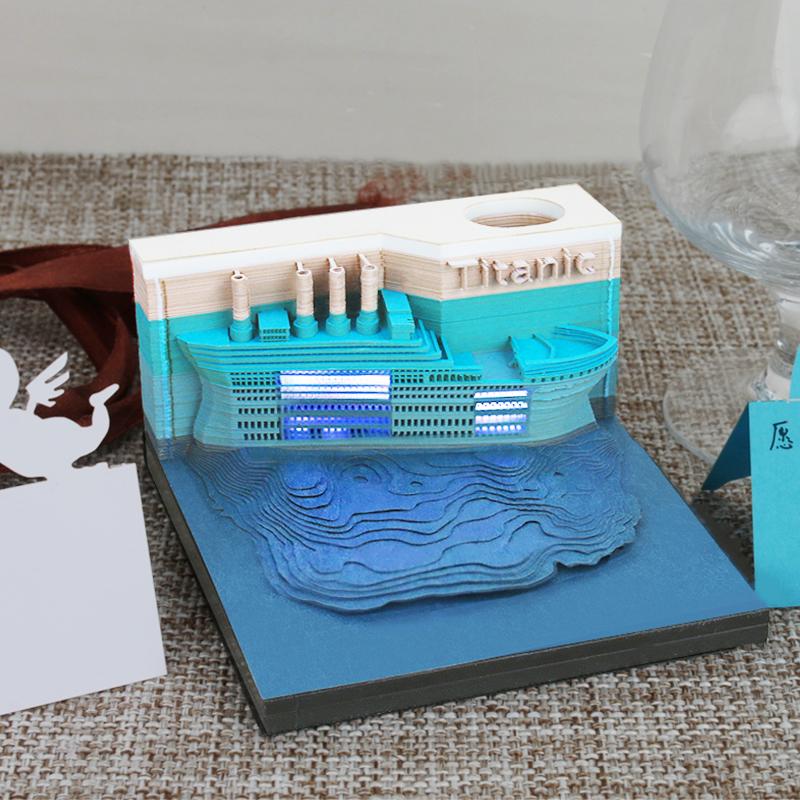 Titanic Love Style 3D Memo Pad