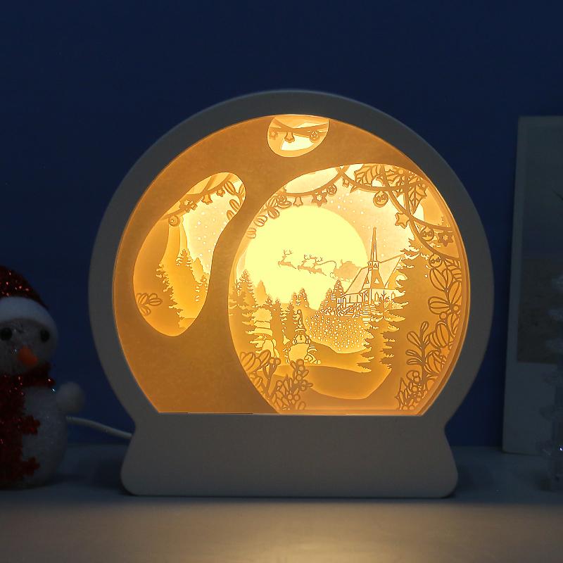 Christmas Papercut Lightbox