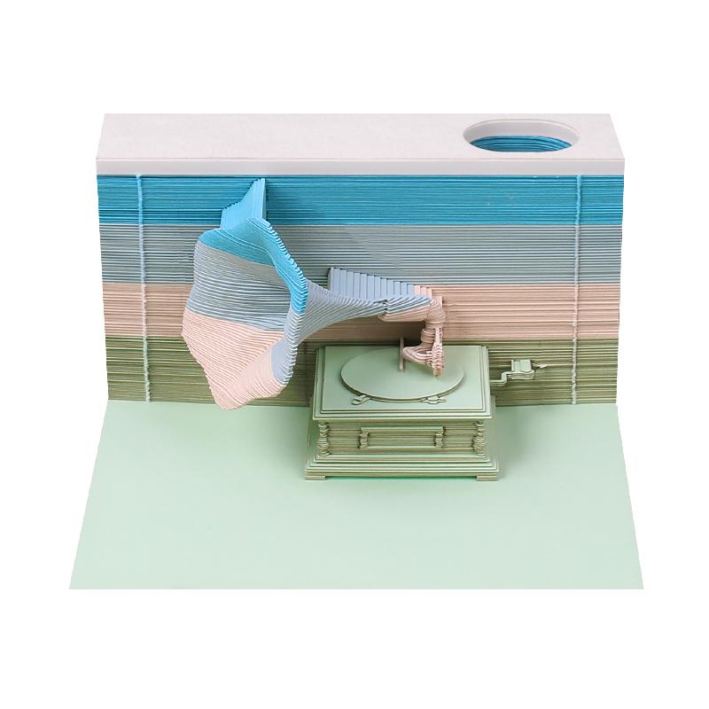 Phonograph 3D Memo Pad