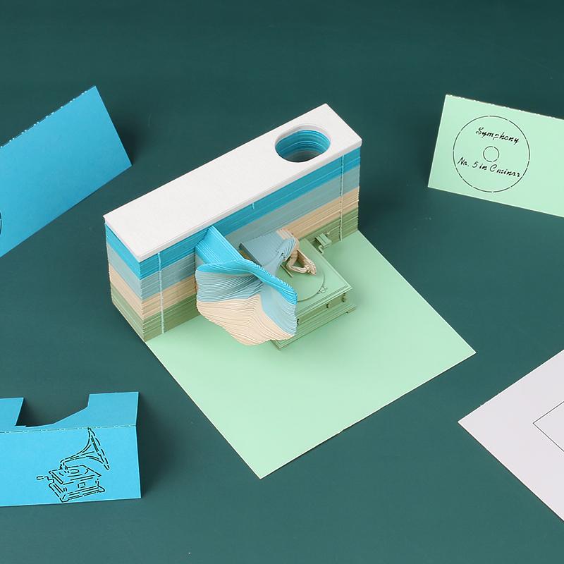 Phonograph 3D Memo Pad